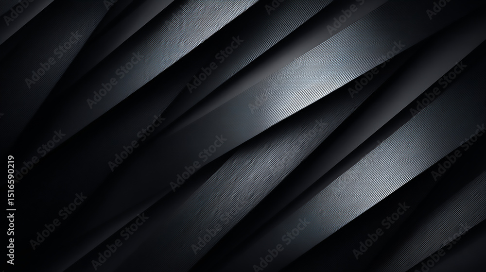 Poster diagonal bands of textured dark gray with subtle lighting create an abstract modern look