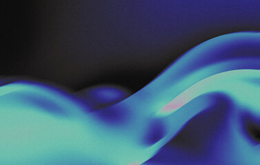 Abstract blurred wavy grainy gradient background texture. Digital grain dust soft noise effect pattern. Lo-fi vintage retro fluid colors. For poster, website, app, prints, flyer or music album cover