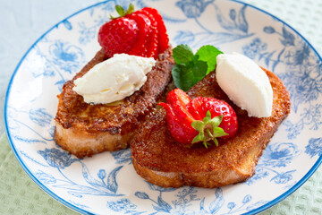 Delightful French Toast with Berries.