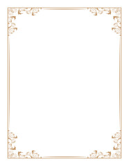 gold frame for text