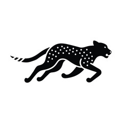 Running Cheetah Silhouette