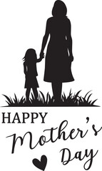 Vector Mother and Daughter