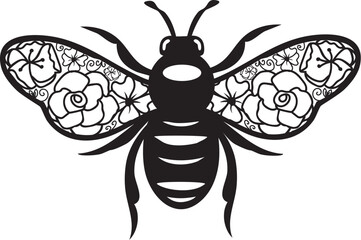 Vector Honey Bee
