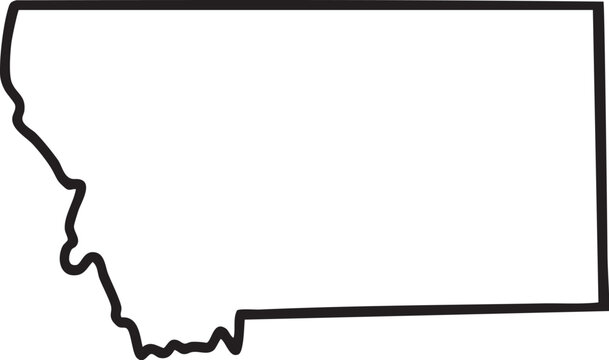 Vector Montana Outline