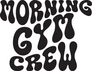 Vector Morning Gym Crew
