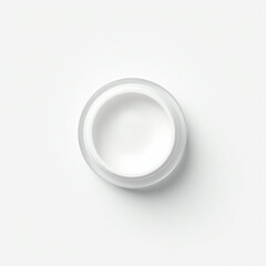 White ceramic plate isolated on a clean white background