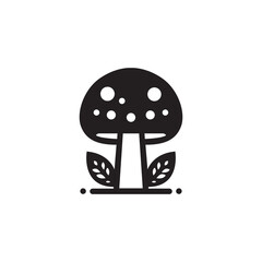 Mushroom vector logo template
