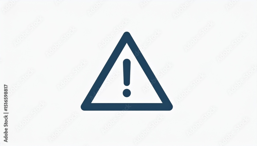 Aufkleber attention mark minimal concept. warning sign with a triangle and exclamation mark symbol.