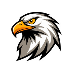 eagle head logo icon silhouette vector