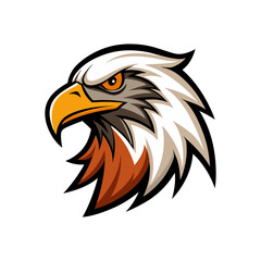 eagle head logo icon silhouette vector