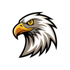 eagle head logo icon silhouette vector