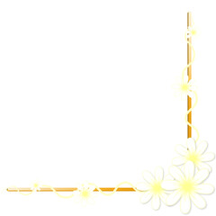 frame with gold ribbon