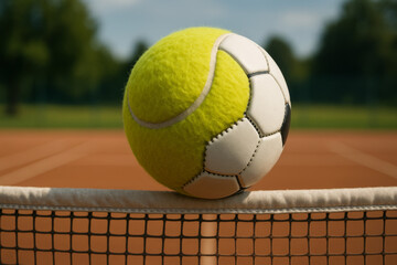 Hybrid Ball on Tennis Netting