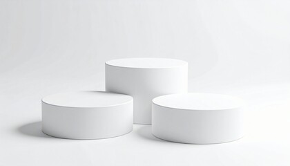 Abstract Stage Podiums for Elegant Branding Display