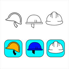 Yellow, blue, and white safety helmets indicate different roles on construction sites. They protect workers from head injuries and help identify responsibilities through color coding.
