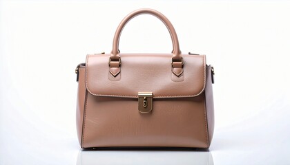 Blush Pink Leather Handbag