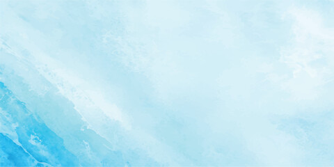 Fototapeta premium Dive into the depths of creativity with this ocean blue watercolor background accented by white highlights. The abstract art design captures the essence of the sea, with fluid movements and dynamic te