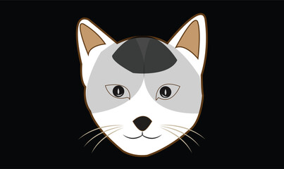 Cat cute emoji icon vector image.