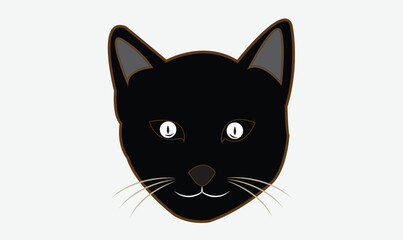 Cat cute emoji icon vector image.