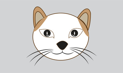 Cat cute emoji icon vector image.