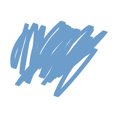 Strong Blue Brush Stroke with Expressive Texture