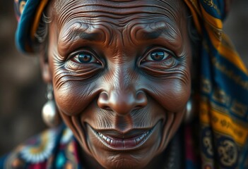 Close-up portrait, striking features, diverse heritage,  elegant,  eyes