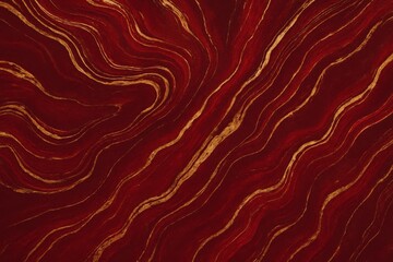 Crimson Lava Marble with Gold Accents