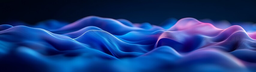 Obraz premium Abstract Flowing Blue and Purple Forms