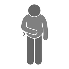 bloated stomach icon