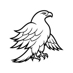 eagle silhouette vector art