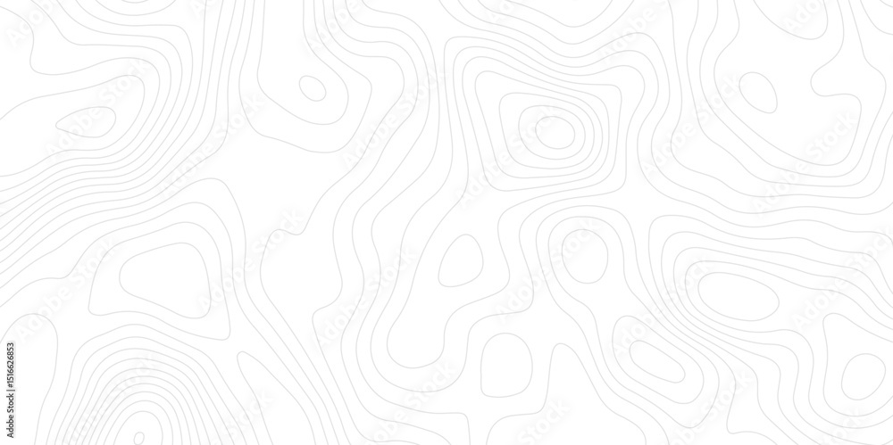 Fototapete modern design with white background with topographic wavy pattern design.topographic map background 