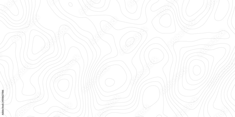 Fototapete modern design with white background with topographic wavy pattern design.topographic map background 