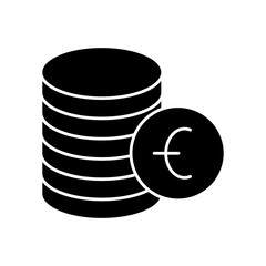 Investment Coins Icon – Financial Wealth, Cryptocurrency, Money Management Vector Graphic