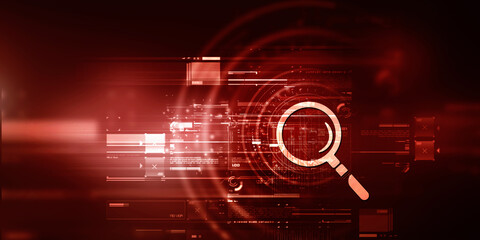 2d illustration lens search button 
