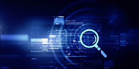 2d illustration lens search button 
