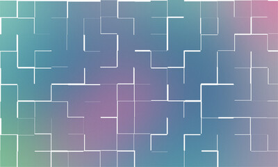 Abstract Network of Interconnected Lines and Shapes