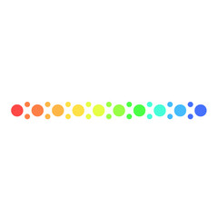 Colorful Dots Line. Vector Illustration