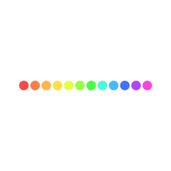 Colorful Dots Line. Vector Illustration