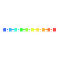 Colorful Dots Line. Vector Illustration
