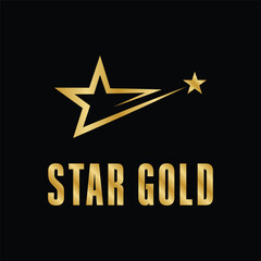star gold logo design concept creative idea