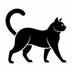 black cat vector