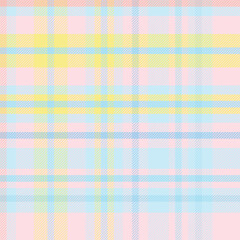 Seamless banner design with blue checkered pattern. A pattern of multicolored geometric squares. Summer packaging and fabric design.