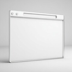 3D empty web browser window