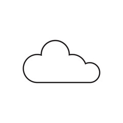 cloud line icon