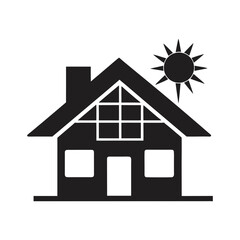 eco friendly home with solar panels 