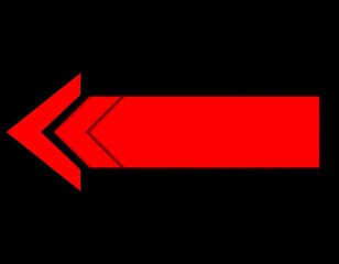 Red arrow graphic on black background