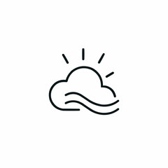 Outlined cloud with rays breaking through &mdash; clarity and release.