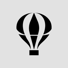 Sky journey with hot air balloon vector illustration