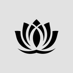 Elegant lotus blossom vector illustration