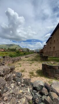 Raqchi is an Inca archaeological site located in the Cusco Region Cusco, Cusco, Peru